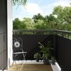 vidaXL Paravent de balcon noir 500x90 cm r&eacute;sine tress&eacute;e