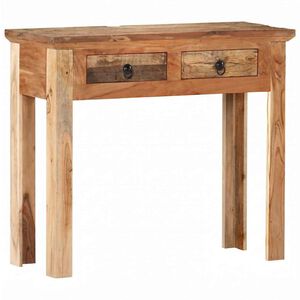 vidaXL Table console 90,5x30x75 cm Bois d'acacia et de r&eacute;cup&eacute;ration
