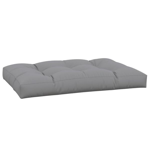vidaXL Coussin de palette gris 120x80x12 cm tissu