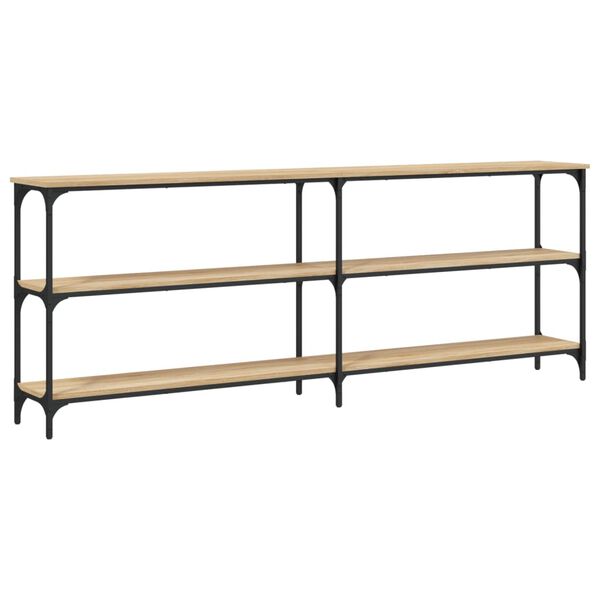 vidaXL Table console Chêne Sonoma 200 x 29 x 75 cm Bois d'ingénierie