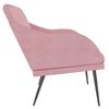 vidaXL Banc Rose 110x76x80 cm Velours