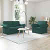 vidaXL Canap&eacute; 120cm 2 pcs Vert fonc&eacute; M&eacute;tал