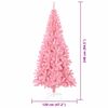vidaXL Sapin de No&euml;l avec 300 LED avec support Rose 240 cm PVC