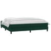 vidaXL Sommier &agrave; lattes de lit et matelas vert fonc&eacute; 180x210cm velours