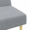 vidaXL Ensemble de canap&eacute;s 2 pcs gris clair tissu