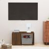 vidaXL Meuble TV Ch&ecirc;ne marron 60x24x32 cm Bois d'ing&eacute;nierie