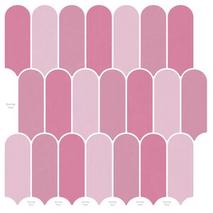 vidaXL Carreau en Plume 10 pcs Rose 30 x 30 cm Polyur&eacute;thane et PET