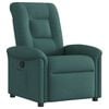 vidaXL Fauteuil inclinable Vert foncé Tissu
