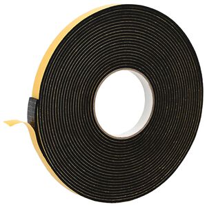 vidaXL Ruban adh&eacute;sif en mousse 10 pcs Noir 15mm x 10m Mousse CR