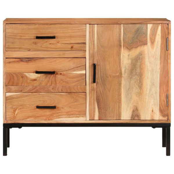 vidaXL Buffet 88x30x73 cm Bois d'acacia massif