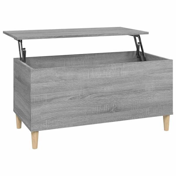 vidaXL Table basse Sonoma gris 90x44,5x45 cm Bois d'ing&eacute;nierie