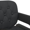 vidaXL Chaises pivotantes &agrave; manger lot de 2 noir similicuir