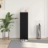 vidaXL Cabinet &agrave; chaussures avec &eacute;tag&egrave;re Ch&ecirc;ne noir 29,5 x 35 x 101 cm