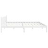 vidaXL Cadre de lit sans matelas blanc bois massif 200x200 cm
