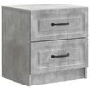 vidaXL Cabinet de chevet Gris b&eacute;ton 43 x 34,5 x 44,5 cm