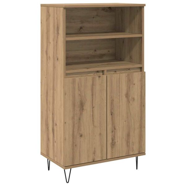 vidaXL Haut Armoire Marron 60 x 36 x 110 cm Bois d'ing&eacute;nierie