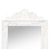 vidaXL Miroir sur pied Blanc 50x200 cm
