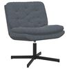 vidaXL Fauteuil relaxant pivotant Gris fonc&eacute; 63 x 75 x 76 cm Velours