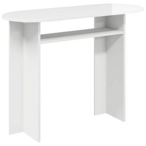 vidaXL Table console Blanc brillant 100 x 39,5 x 75 cm