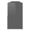 vidaXL Meuble TV Gris brillant 104x30x52 cm Bois d'ingénierie