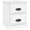 vidaXL Table de chevet blanc 39x39x47,5 cm bois d&rsquo;ing&eacute;nierie