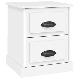 vidaXL Table de chevet blanc 39x39x47,5 cm bois d&rsquo;ing&eacute;nierie