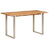 vidaXL Table de salle à manger 140x70x76 cm Bois d'acacia solide