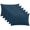 vidaXL Housse de coussin 6 pc HEERLEN Bleu marine 30 x 50 cm