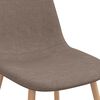 vidaXL Chaises à manger lot de 2 taupe tissu