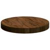 vidaXL Plateau de table Marron clair Ø 40 x 4 cm Chêne massif