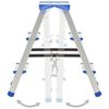 vidaXL Escabeau double face en aluminium 3 marches 67 cm
