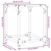 vidaXL Tables basses avec dessus en verre transparent 2 pcs acier