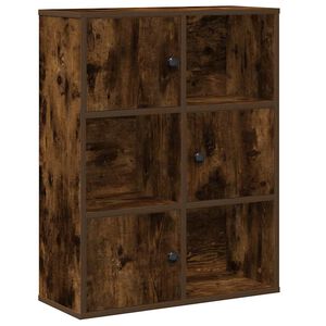 vidaXL Biblioth&egrave;que ch&ecirc;ne fum&eacute; 60x24x76,5 cm bois d'ing&eacute;nierie