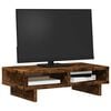 vidaXL Support de moniteur ch&ecirc;ne fum&eacute; 50x27x15 cm bois d'ing&eacute;nierie