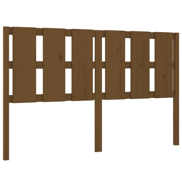 vidaXL T&ecirc;te de lit Marron miel 155,5x4x100 cm Bois massif de pin