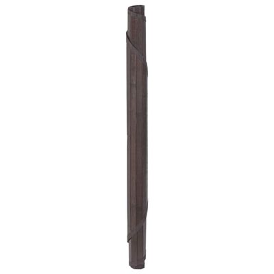 vidaXL Tapis rond marron foncé 100 cm bambou