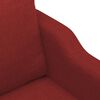 vidaXL Canap&eacute; &agrave; 2 places Rouge bordeaux 140 cm Tissu