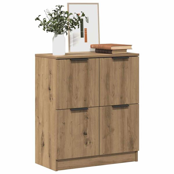 vidaXL Buffet ch&ecirc;ne artisanal 60x30x70 cm bois d'ing&eacute;nierie