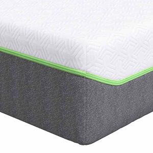 vidaXL Matelas Blanc et Gris 80 x 160 cm Tissu jacquard