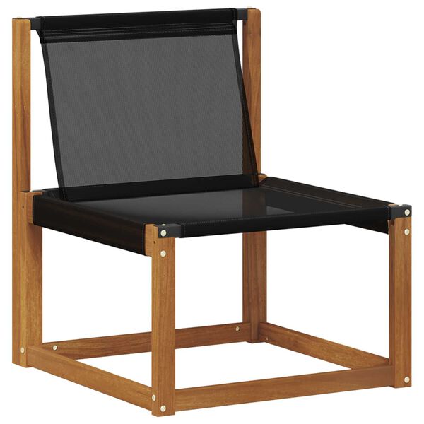 vidaXL Ensemble de canap&eacute;s d'ext&eacute;rieur 9 pcs Naturel et Noir