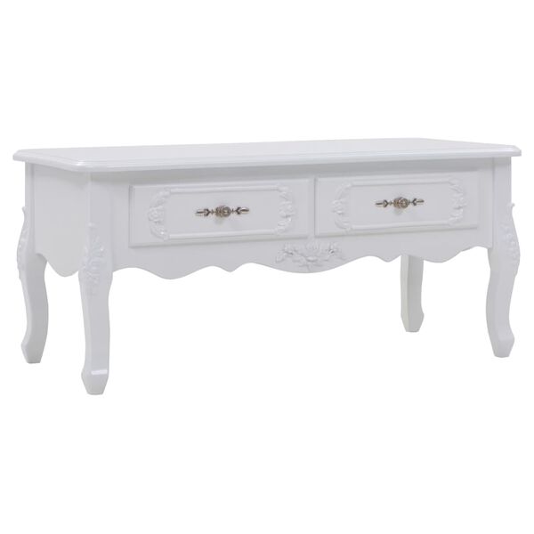 vidaXL Table basse 100x50x46 cm Blanc