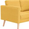 vidaXL Ensemble de canap&eacute; 2 pcs tissu jaune