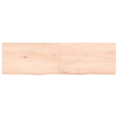 vidaXL Dessus de table 140x40x(2-6) cm bois de chêne massif non traité