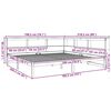 vidaXL Lit bibliothèque sans matelas 180x200 cm bois massif de pin