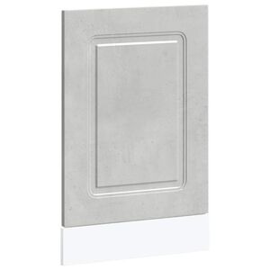 vidaXL Panneau de lave-vaisselle Kalmar gris b&eacute;ton 45x1,5x67 cm