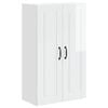 vidaXL Meuble mural PORTO Blanc brillant 60 x 31 x 100 cm