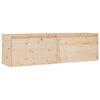 vidaXL Armoires murales 2 pcs 60x30x35 cm Bois de pin massif