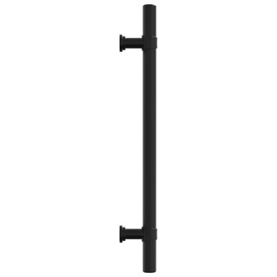 vidaXL Poignées d'armoire 10 pcs noir 160 mm acier inoxydable