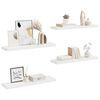 vidaXL &Eacute;tag&egrave;res murales flottantes 4 pcs blanc 90x23,5x3,8 cm MDF