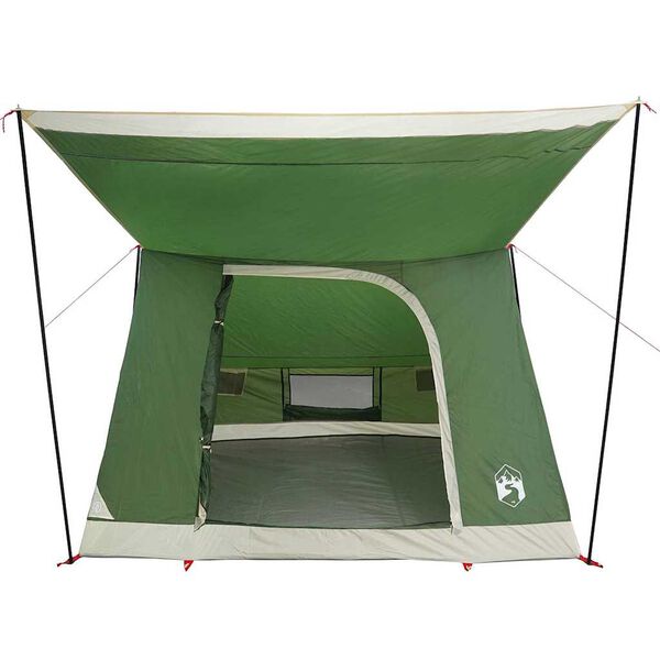 vidaXL Tente de camping avec toit Vert 223 x 163 x 130 cm taffetas